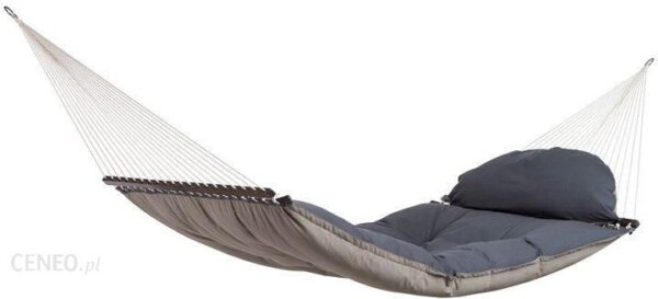 Amazonas Hamak Z Drążkiem Fat Hammock Szary