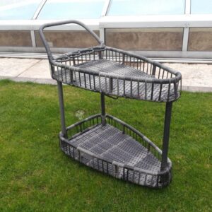 Bel Giardino Mini Barek Na Kółkach Technorattan Do Ogrodu Satyr Szary