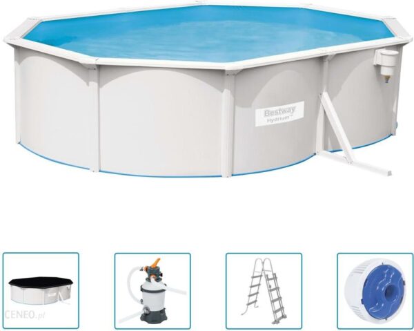 Bestway Basen Naziemny Hydrium Z Akcesoriami 500X360X120cm