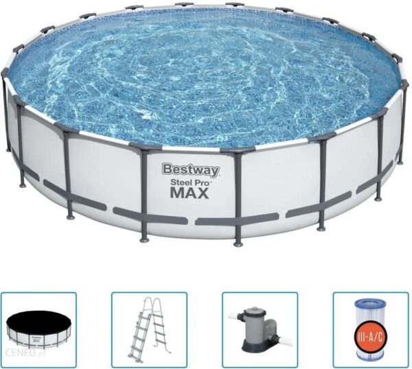 Bestway Basen Steel Pro Max Z Akcesoriami