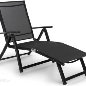 Blumfeldt Pomporto Lounge leżak PVC PE aluminium 7-stopni antracyt