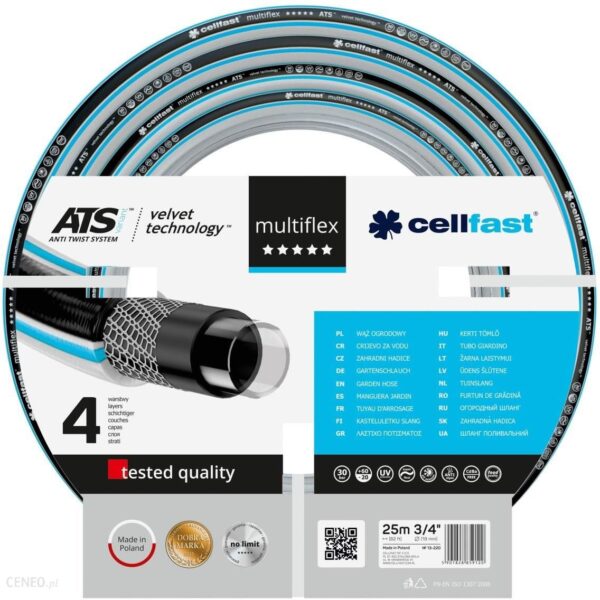 Cellfast Wąż ogrodowy MULTIFLEX ATSV 3/4" 25m (13210)