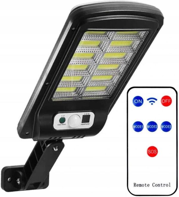 Dom24Net Lampa Solarna Uliczna Latarnia 120 Led Cob Uchwyt