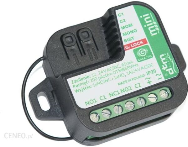Dtm System Mini868 Odbiornik 2-Kanałowy 12-24V (MINI868001)