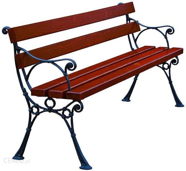 Elior Venezia 4xZ Podłokietnikiem 150cm Mahoń