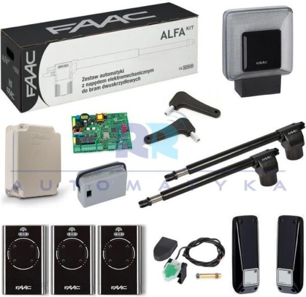Faac Zestaw Alfa 414 Bram Skrzydłowych Alfa414Full