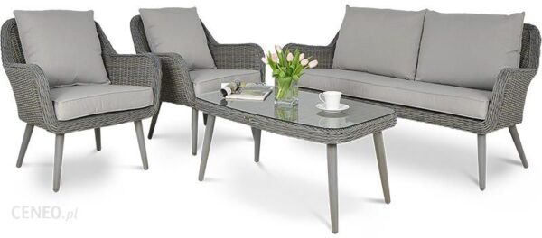 FocusGarden Zestaw Z Technorattanu Cassis Grey