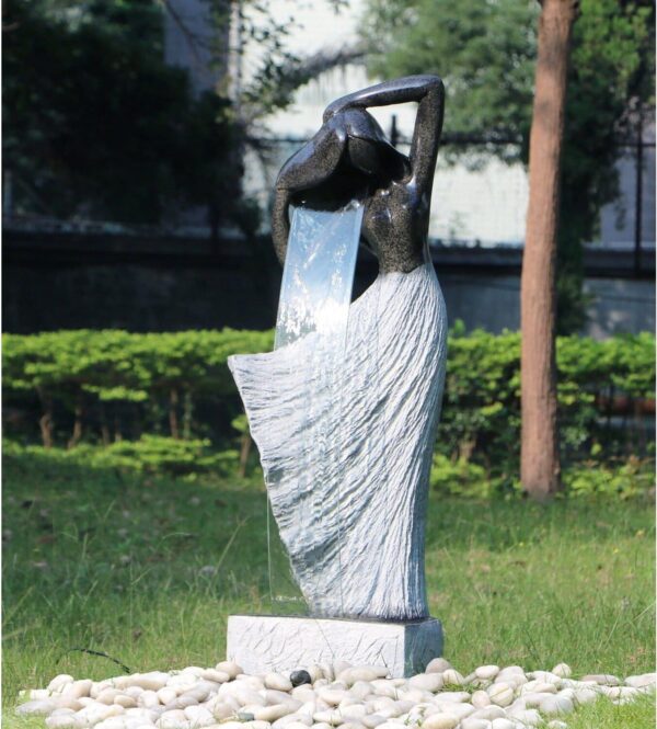 Fontanna Kompozytowa Dea Dziewczyna 40x28x117cm