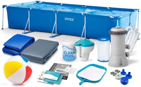 Intex 28273 Basen Ogrodowy Stelażowy 450X220cm Niebieski