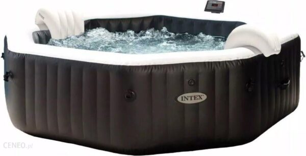 Intex 28458 Pure Spa 79 Jacuzzi Octagon Bubble Jet Z Systemem Słonej Wody