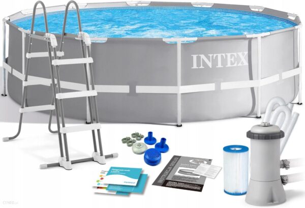 Intex Basen Ogrodowy Stelażowy 366X99 Zestaw 10W1