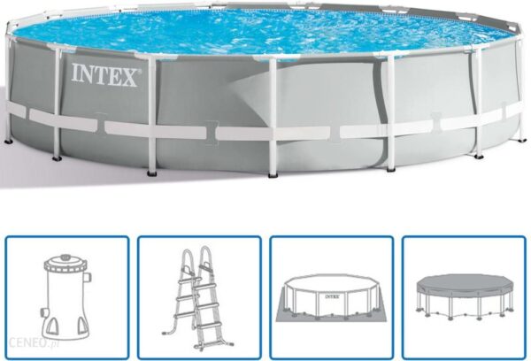Intex Basen Z Zestawem Akcesoriów Prism Frame 457X107cm 26724Gn