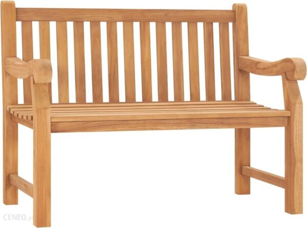Ławka Ogrodowa 114cm Lite Drewno Tekowe