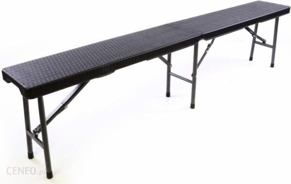Ławka rattanowa rozkładana 180x25x43 cm