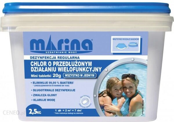 Marina Chlor o przedłużonym działaniu Tabletki 2.5 kg