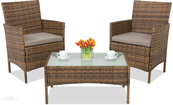 Meble Ogrodowe Z Technorattanu Calabria Premium Terrace Garden Point Brąz