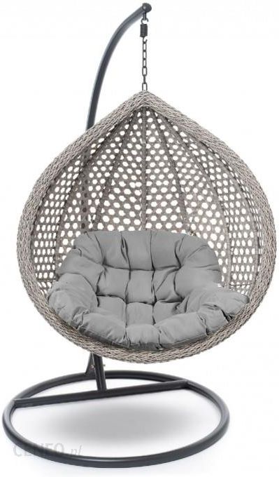 i-meblemwm-fotel-wiszacy-ogrodowy-szary MebleMWM Fotel Wiszący Ogrodowy Szary