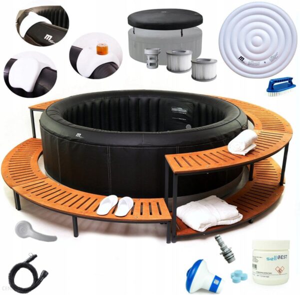 Mspa Dmuchane Spa Jacuzzi Ozon 6 Osobowe Grzałka 40C