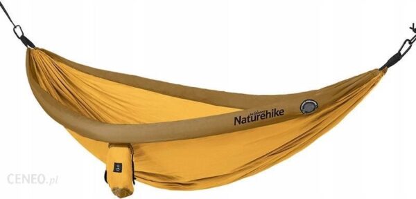 Naturehike Hamak Dla 1-2 Osób Z Dmuchanymi Brzegami 800G Żółty Nh18D002-C