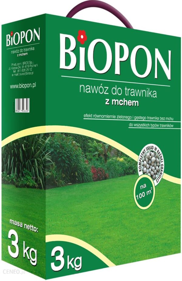 Nawóz Granulat Do Trawników Z Mchem 3kg