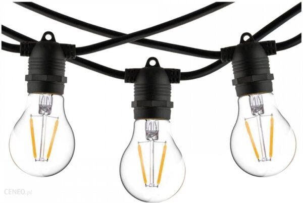 Nowodvorski Festoon Lights 7872 Lampa Wisząca Ogrodowa Ip65 15X15W E27 Czarna