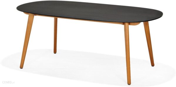 Obi Stół Montreux Czarny Owalny 190x105cm