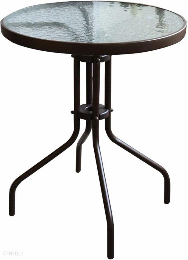 Obi Stolik Bistro Ze Blatem Szklanym 60Cm
