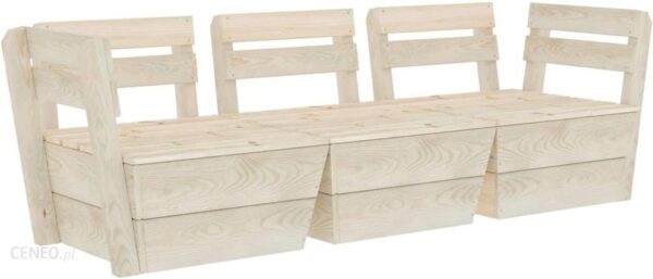 Ogrodowa sofa 3 osobowa z palet