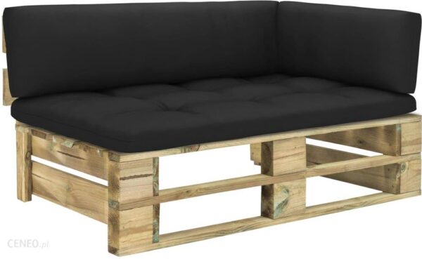 Ogrodowa Sofa Narożna Z Palet Impregnowane Drewno Sosnowe
