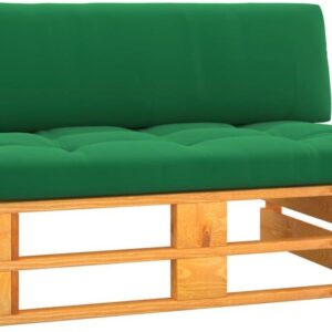 Ogrodowa Sofa Środkowa Z Palet Miodowy Brąz Drewno Sosnowe