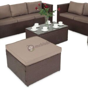 Olsteff Komplet Mebli Technorattanowych Na Taras Stefano Grande Brown
