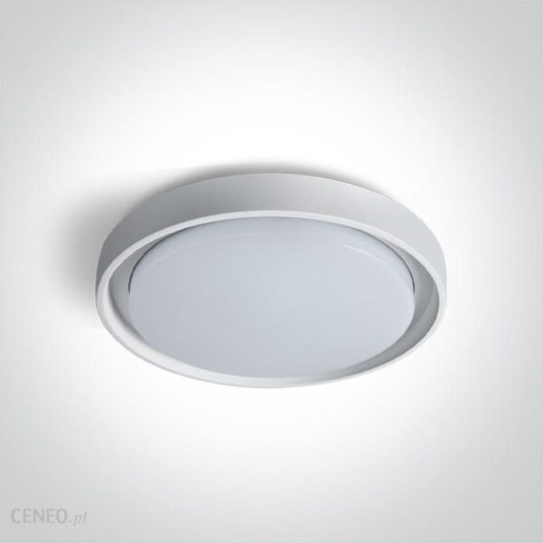 One Light 67384/W/W Moulki Biały Plafon Led 3000K 30W Ip54