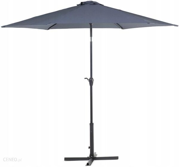 Parasol ogrodowy Ø270 cm ciemnoszary Ernesto