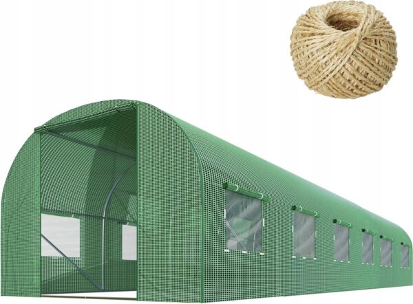 PLONOS TUNEL FOLIOWY OGRODOWY SZKLARNIA 3X6M FOLIAK 18M2 4976