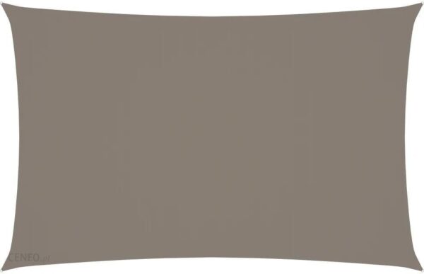 Prostokątny Żagiel Ogrodowy Tkanina Oxford 2x5m Taupe