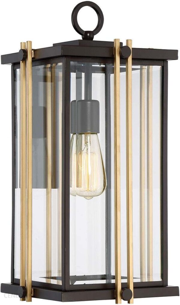 Quoizel Zewnętrzna Elewacyjna Elstead Ogrodowy Outdoor Ip44 Czarny Złoty (Qzgoldenrod2L)