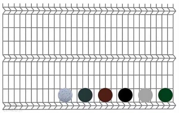 Siatex Panele Ogrodzeniowe 3D 3Mm 75X200Mm Brązowe 1