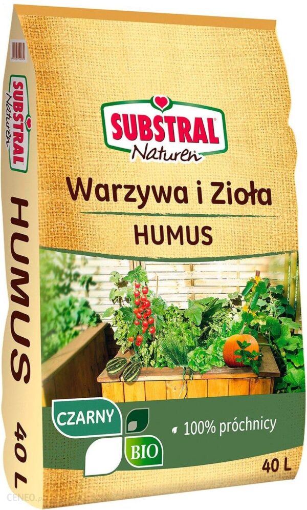 Substral Podłoże Bio Humus Warzywa I Zioła 40 L