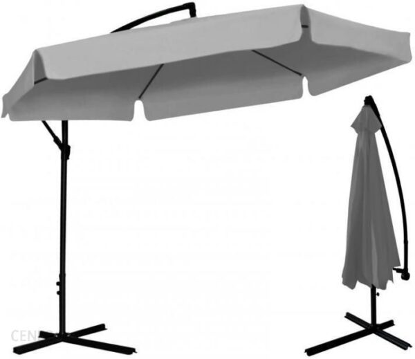 TM Parasol Ogrodowy 3m Szary
