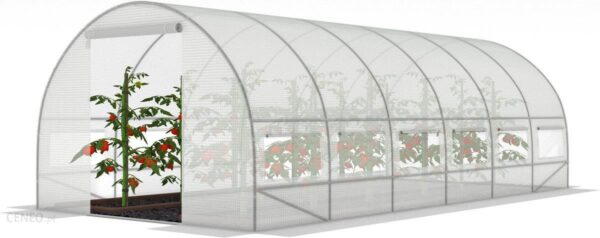 Tunel Foliowy Z Oknami Funfit Garden Biały 18M2 6X3M