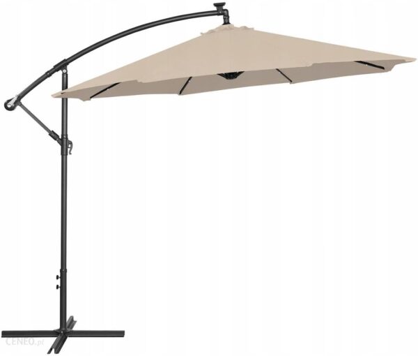 Uniprodo 10250082 Parasol Ogrodowy Wiszący 3M Led