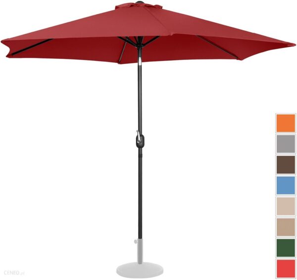 Uniprodo Parasol Stojący 300Cm Bordowy 4250928673107
