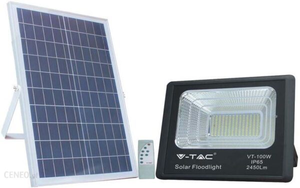 V-Tac Projektor Led Solarny 35W Vt-100W 6000K Ip65 2450Lm