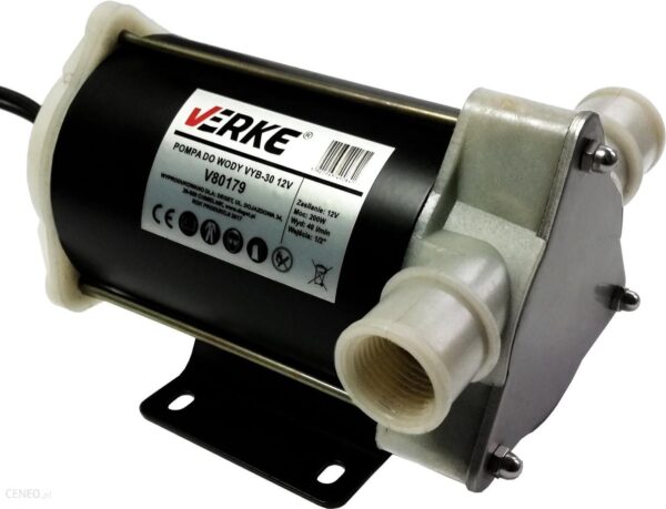 Verke Pompa Pompka do wody Cieczy 12V 200W 40L/Min