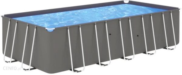 Vidaxl Basen Na Stalowej Ramie 540X270X122cm Antracytowy