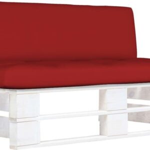 Vidaxl Ogrodowa Sofa Środkowa Z Palet Biała Drewno Sosnowe