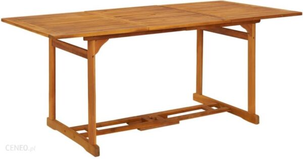 Vidaxl Ogrodowy Stół Jadalniany 180X90X75cm Lite Drewno Akacjowe