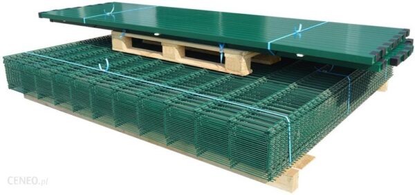 Vidaxl Panele Ogrodzeniowe 2D Z Słupkami - 2008X2230 Mm 16 M Zielone