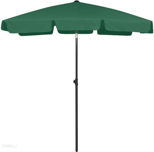 Vidaxl Parasol Plażowy Zielony 180X120cm