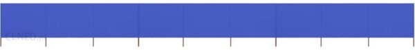 vidaXL Parawan 9-skrzydłowy z tkaniny 1200x80 cm błękit lazur 47191